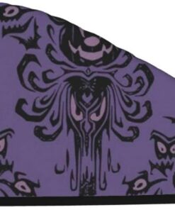 Haunted Mansion Horror Dry Hair Cap Absorbent Hair Turban Coral Velvet Bath Shower Cap Fast Drying Towels for Women