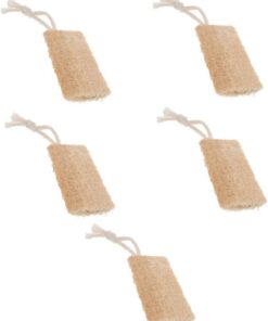 Healvian 5stücke Duschpad Aus Natürlichem Luffa Exfolierendes Badepad Für Sanfte Hautreinigung Für Rücken Beine Und Mehr Hautpflege Mit Umweltfreundlichem Material Lang