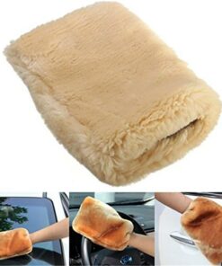 24 x 16 cm Motor-Waschhandschuh Polierhandschuh Lammwolle