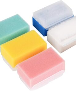 VALICLUD 5stücke Touch-bürste Aus Kunststoff Und Schwamm Schnelltrocknend Hygienisch Für Entspannendes Duschen Tastsinn-trainer Farbige Badebürste Zum Hautreinigen Langlebig