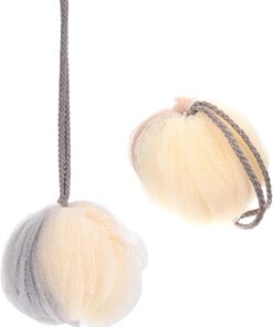 STOBAZA 2stücke Duschball Aus Hochwertigem Material Für Badezimmer Mit Aufhängeschlaufe Hautfreundliche Textur Zum Entspannen Schaumbadkugel Für Dusche