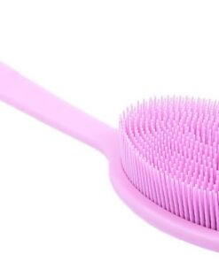 Badebürste mit Langem Griff Silikon Bürste Körperbürste für Rücken Nacken und Schultern Langlebig Komfortabel Duschzubehör