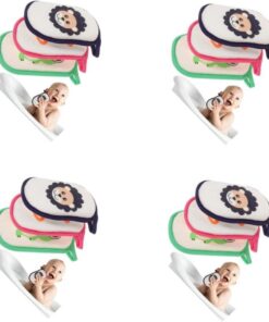 Healvian 12 Stk Badeschwamm für Kinder Schwämme für die Babyparty Rückenwäscher Badeschwamm für Babys Baby- Pilz Schutzhülle Rand aufkleber neugeboren
