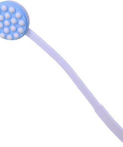 Back Lotion Applicator, Long Handle Shower Brush, Bathroom Accessories, Multifunctional Body Exfoliator Massage Tool for Home and Travel, 17.72x3.62 Inches