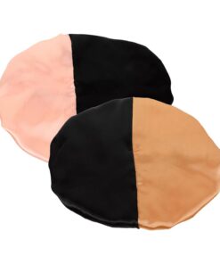 OUNONA 2 Stück Teiliges Verstellbare Elastische Schlafhaube für Damen Atmungsaktive Haarkappe mit Breitem Rand Haarschützende Mütze für Lockiges Haar Komfortabler Sitz für Schlaf und