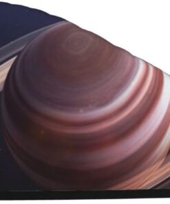 Saturn Ring Planet Gedruckt Korallensamt Trockenes Haar Kappe Super Saugfähig Schnell Trocken Haar Handtuch Wrap mit Knopf Mikrofaser Turban für Frauen