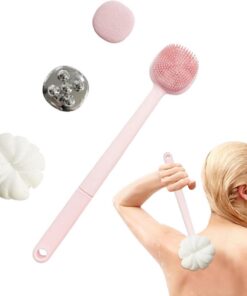 Rückenbürste Zur Dusche Tiefenreinigung Mit Extra Dichten Borsten | Körper Rückenwäscher Bürste Für Wohnheim, Wohnung, Badezimmer, Schule Und