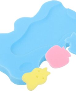 Babybadewannenmatte aus Schwamm, Rutschfeste Babybadematte für Neugeborene | Waschbecken oder Badewanne, Multifunktionales Design, für Bauchlage und Badeunterstützung
