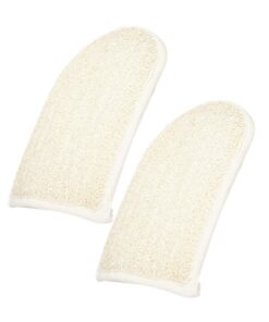 STOBAZA 2 Stck Loofah Peelinghandschuhe Hautfreundliche Kompakte Duschhandschuhe zum Körperpeeling und Sanften Reinigung Langlebige Badehandschuhe für Effektives Schmutzentfernen und