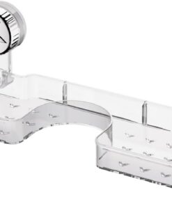Genérico Faucet Rack, Sparkling Sink Tray, 50 x 12 x 12 cm (19,9 x 4,72 x 4,33 Zoll) mit Stern-Design, starker PVC-Saugnapf, professionell, mit nicht durchstoßendem Stil, Sponge für Waschbecken