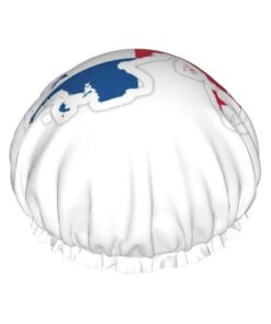 Duschhaube für Damen, Motiv: Panama-Flagge, großes waschbares Gummiband, Badehaar, Duschhaube