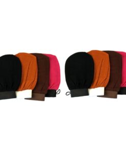 Healvian 8stücke Teiliges Exfolierende Duschhandschuhe Peeling Körperhandschuhe Für Sanfte Hautreinigung Und Inklusive Schwarz Orange Braun Und Rosarot Effektive Entfernung Von