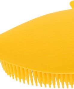 STOBAZA Silikon Körperpeelingbürste Gelb Sanfte Dusch und Massagebürste aus Silikon Schnell Reinigend Speziell für Kinder und Babys Geeignet für Persönliche Pflege und Reisen