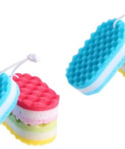 VALICLUD Duschschwamm aus Schwamm Badeschwamm zum Peelen und Reinigen 6 Stück mit Wäscheschnur Schrubber für Dusche und Badezimmer