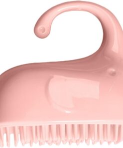 STOBAZA Shampoo Bürste aus Silikon mit Griff für Sanfte Kopfmassage und Gründliche Reinigung Weiche Babyhaarwaschbürste zur Entfernung von Schmutz und Schuppen