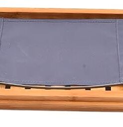 Badewannen-Aufbewahrungsregal, Bambus-Badewannentablett, Erweiterbares Holzbadetablett mit Buch-/Tablet-Halter, Weinglasschlitz, Erweiterbare Holzbadewanne, Badewannendiener