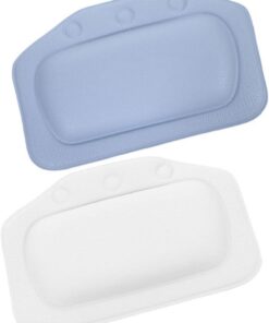 OUNONA 2stücke Badewannenkissen mit Saugnapf Weiche Kopfstütze für Badewanne Bequeme Unterstützung für Nacken und Rücken Einfach Badewanne Befestigen Langlebiges Badewannenkissen