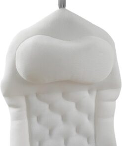 4D- -Badewanne, Duschkissen mit Saugnäpfen, Badezimmer-Kopfstütze für Entspannung, Einweichen, Alltag, Pool, Outdoor, Zuhause, Wohnung, Camping, Männer und Frauen