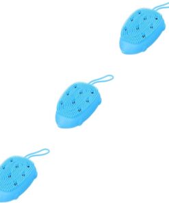 Healvian 3stücke Silikon Badebürste Mit Doppel-seiten Sanfte Körperreinigung Bürste Lebensmittelechtes Material Für Empfindliche Haut Für Dusche Und Bad Platzsparend Mit