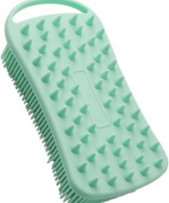VALICLUD Weicher Silikon Körperpeeling Schrubber mit Haken Doppelseitige Dusche Körperbürste zum Peeling und Sanften Reinigen der Hautoberfläche