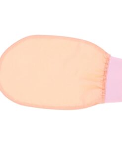 OUNONA Duschhandschuh mit Peelingfunktion für Körper aus Imitiertem Seidenstoff Leicht und Tiefenreinigend für Damen Beim Baden und Duschen Rosa
