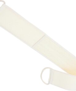 VALICLUD Luffa Rückenschrubber für Dusche und Bad Doppelseitiger Peeling Streifen mit Zugband für Männer Beige für Rücken