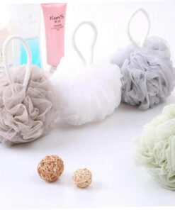 Mini Badkugel Blume Netz Bürsten Schwämme Badezubehör Für Kinder Körper Wisp Dry Brush Exfoliation Reinigung Zufällige Farbe