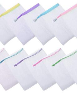 10 Stück Seifenbeutel Nylon Peeling Seifenbeutel Seifennetz für Seifenreste Seifenbeutel Schaum Seifenschwamm Bio Seifenbeutel mit Kordelzug Seifenbeutel zum Aufschäumen
