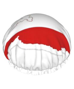 Österreichische Flagge, Kartendruck, groß, wasserdicht, Duschhaube für Damen, langes Haar, waschbar, elastisches Band, Badehaarmut