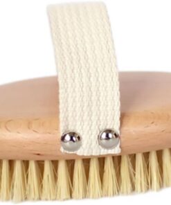 OUNONA Ergonomische Körperbürste aus Naturborsten für Sanftes Peeling Duschbürste mit Langem Griff Badekörperbürste für Rücken und Körperpflege