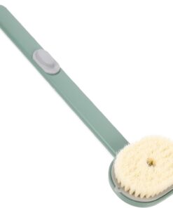 Abaodam Körperbadebürste mit Langem Griff aus Pp für Sanftes Peeling und Langanhaltende Nutzung für Bad und Tägliche Reinigung im Badezimmer