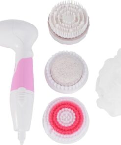VALICLUD Elektrische Badebürste aus ABS Massage Bürste für Dusche und Bad mit Muskelentspannungsfunktion Rosa