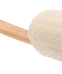 Abaodam Peeling Körperbürste mit Luffa und Silikon Rutschfester Griff Langer Gebogener Stiel Komfortable Hautreinigungsbürste für Rücken und Arme zur Badewannen und Duschanwendung