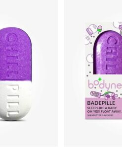 CRAZE BODYNESS Bath Bomb Chill Pill - Badebombe in Pillenform, Badekugel für Hautpflege und Entspannung mit Aroma, 70g (Packung mit 2)