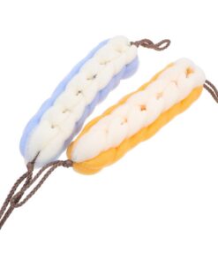 VALICLUD 2stücke Bade-peeling-handtuch Aus Pe-material Für Ganzkörper-peeling Dusch-peeling-handtuch Zum Entfernen Von Fett Und Öl Rücken-badetuch Mit Langem Band Für Einfache Bedienung Han