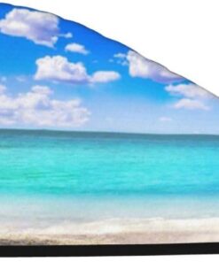 Xzeit Schöne Wolke Strand Haar Handtuch Korallen Samt Trockenes Haar Caps Schnell Trockenes Haar Bad Dusche Kappe Super Saugfähige Haartücher für nasses Haar Langes Dickes Lockiges Haar