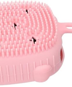 VALICLUD Silikonbürste Für Dusche Badebürste Mit Aufhängeschlaufe Hautmassagebürste Für Körperreinigung Reibebürste Für Peeling Praktisches Duschzubehör