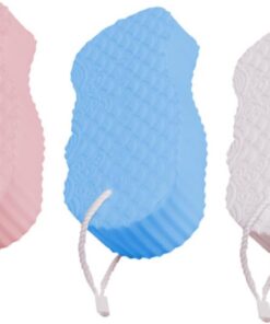 Healvian 3stücke Badeschwämme aus Pva für Kleinkinder mit Peeling-schwamm und Badeblock zum Baden Sanft zur Haut Praktisch für Reisen und Tägliche Körperreinigung