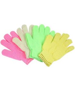 Healvian Bade-/duschhandschuhe Peeling-handschuhe Badehandschuhe Zufällige Farbe Acrylfaser Tiefes Peeling für Größe Passend für Erwachsene