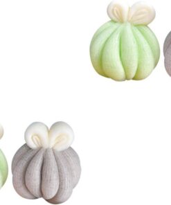 Healvian 4 Stück Badekugel Bad Dusche Schwamm Schwämme Zum Reinigen Pouf Badewanne Dusche Kugel Duschkugel Badeblase Ball Machen Peeling-luffa-schwamm Badeblume Schwammtasche Ein Bad Nehmen