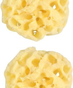 2 Stück Wabenförmige Naturschwämme Badeschwämme für Dusche | , Langlebig und Formabweichend Je Stück, für Babys und Kinder Geeignet