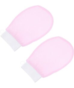 STOBAZA Exfoliating Peeling Gloves Für Körperpflege Badehandschuhe Mit Duschhandschuhe-textur Rosa Für Reisen Und Tägliche Hautpflege