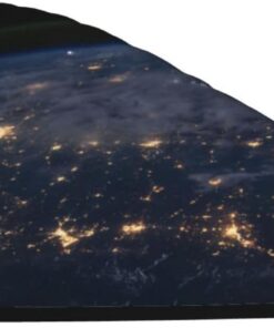 Xzeit Earth from The Outer Space Haartuch Korallensamt Trockene Haarkappen Schnell Trockenes Haar Bad Duschhaube Super Saugfähige Haartücher für nasses Haar Langes Dickes Lockiges Haar