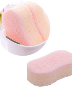 OUNONA Badeschwamm für Kinder und Erwachsene Rosa Sanft Reinigend und Massierend aus Vliesstoff für Tägliche Körperpflege
