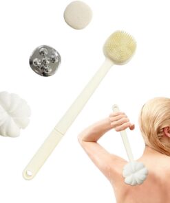 Rückenbürste Rutschfeste Dichte Borsten Zweiseitige Tiefenreinigung | Peelingbürste Für Männer Frauen Bade Dusche Für Haus Wohnung Bad Schule Reise