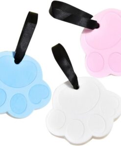 VALICLUD 3 Stück Pva Dusch Körperpeeling Schwämme mit Katzenkrallen Motiv Tragbar mit Lanyard Design für Bad und Dusche für Kinder