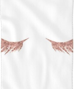 BAFAFA Rose Gold Wimpern Gedruckt Gesicht Waschlappen Schnell Trocknende Waschlappen Weiche Fingerspitze Handtücher Saugfähige Gesicht Waschlappen Weiche Make-up-Entferner Tücher
