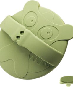 Weiche Silikon Badebürste für Neugeborene, Tragbar und Ergonomisch | Grün, für Dusche und Alltag, Flexible Form, Sanfte Kopfhautpflege, Kompaktes Format