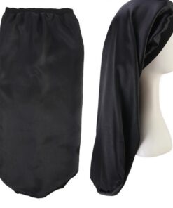 STOBAZA 3 Stück-pack Satin Schlafmütze aus Elastischem Material für Haarausfall und Haarschutz Beim Schlafen Praktische Haube mit Breitem Rand für Damen