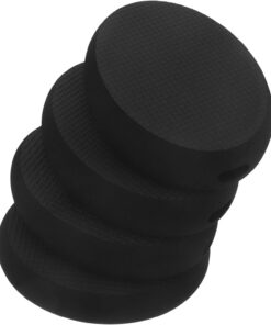 OUNONA 4 Stück Eva Rückenapplikatorpads Schwarz Lotion Applikator Ersatzköpfe mit Einfacher Installation für Rücken und Körperreinigung im Badezimmer